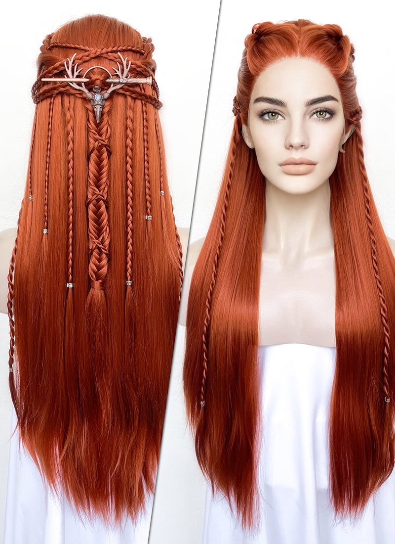 Ginger Braided Yaki Lace Front Synthetic Wig WigIsFashion