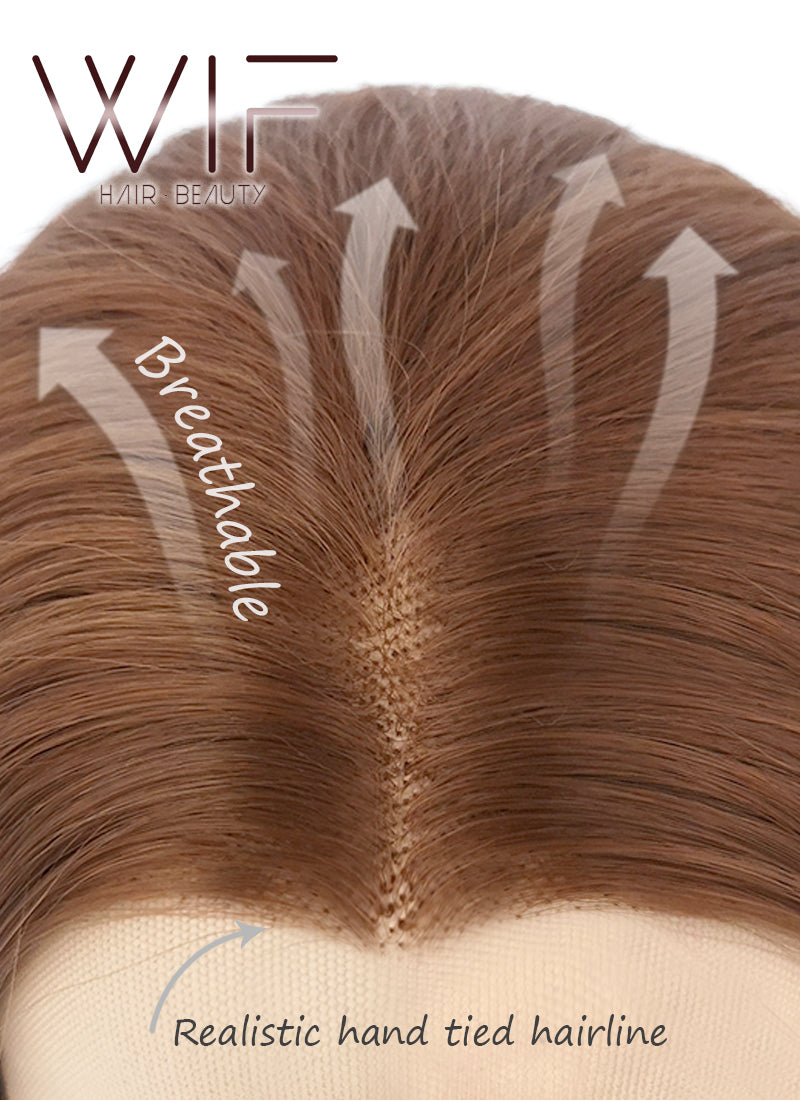 Wavy White Lace Front Synthetic Wig LF388