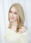 Mixed Blonde Straight Mono Top Lace Wig MN006