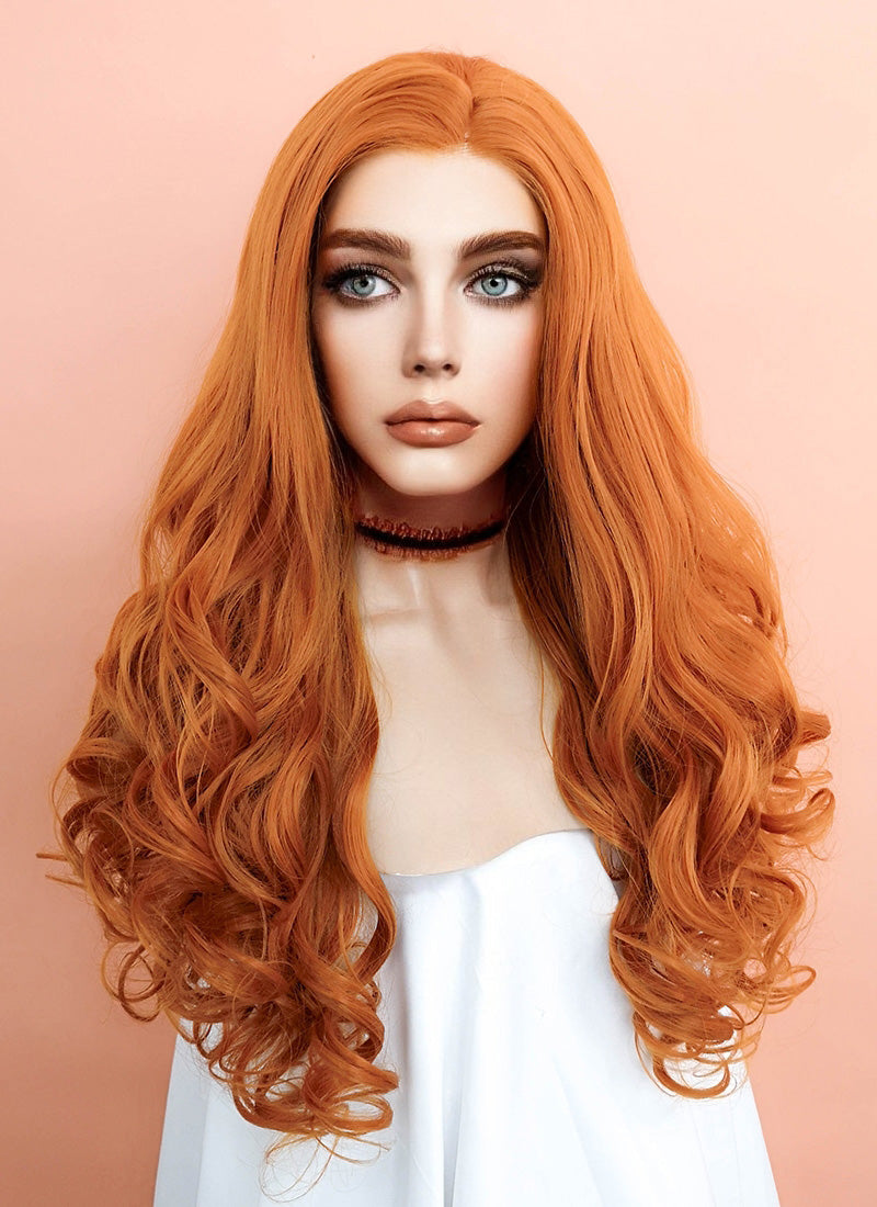 Ginger Wavy Lace Front Synthetic Wig LW085E