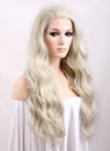 Wavy Light Ash Blonde Lace Front Synthetic Wig LF101 - Wig Is Fashion Australia