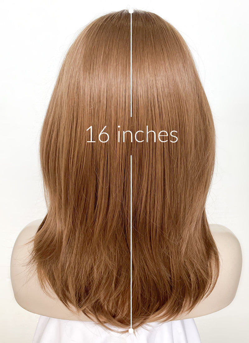 Brown Straight Lace Front Synthetic Wig LF1313