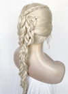 House of the Dragon Queen Rhaenyra Targaryen Platinum Blonde Braided Lace Front Synthetic Wig LF2170