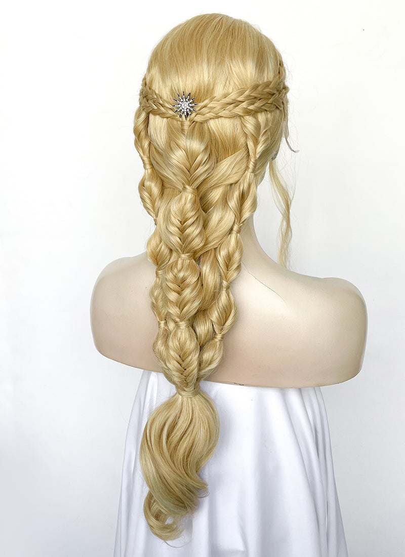 Blonde Braided Lace Front Synthetic Wig LF2509