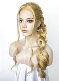 Blonde Braided Lace Front Synthetic Wig LF2509