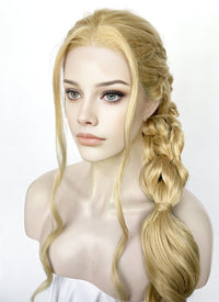 Blonde Braided Lace Front Synthetic Wig LF2509