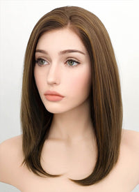 Brunette Straight Lace Front Synthetic Wig LF268