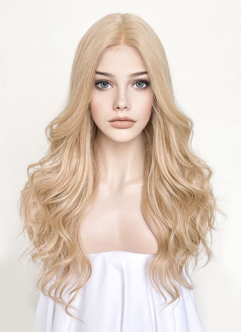 Blonde Wavy Lace Front Synthetic Wig LF3241