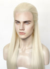 Platinum Blonde Straight Lace Front Synthetic Men's Wig LF3270F (Customisable)