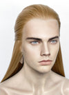 Medium Blonde Straight Lace Front Synthetic Men's Wig LF3270G