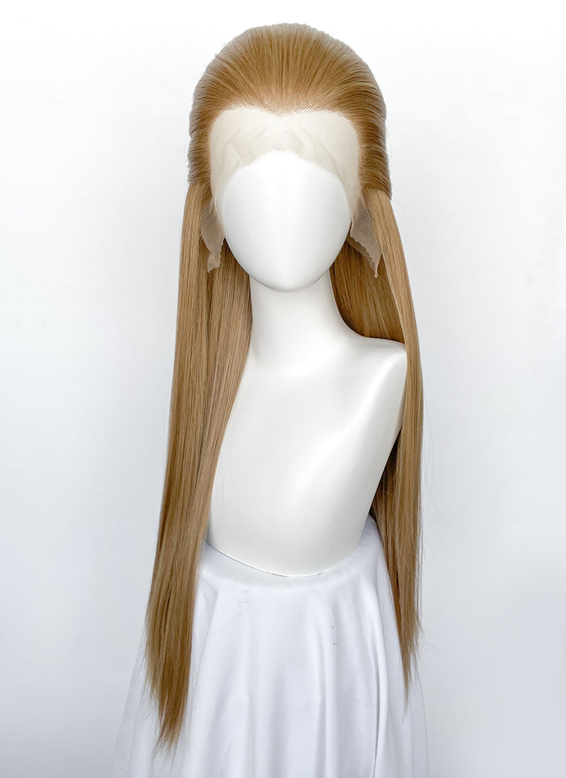 Medium Blonde Straight Lace Front Synthetic Men's Wig LF3270G