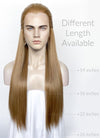 Medium Blonde Straight Lace Front Synthetic Men's Wig LF3270G