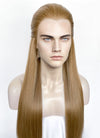 Medium Blonde Straight Lace Front Synthetic Men's Wig LF3270G