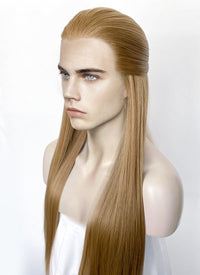 Medium Blonde Straight Lace Front Synthetic Men's Wig LF3270G (Customisable)