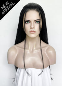 One Piece Nico Robin Jet Black Straight Lace Front Synthetic Wig LF327A