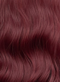 Burgundy Red Wavy Lace Front Synthetic Hair Wig LF3353