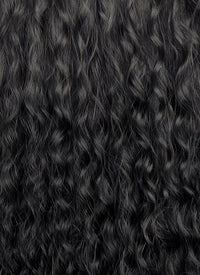 Moana Natural Black Curly Lace Front Synthetic Hair Wig LF3358