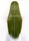 Green Straight Lace Front Synthetic Wig LF3364