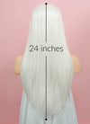 Straight White Lace Front Synthetic Wig LF387