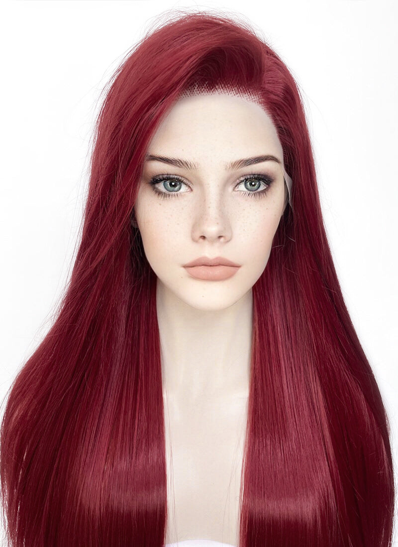 Red Straight Lace Front Synthetic Wig LF5058