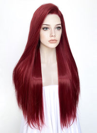 Red Straight Lace Front Synthetic Wig LF5058