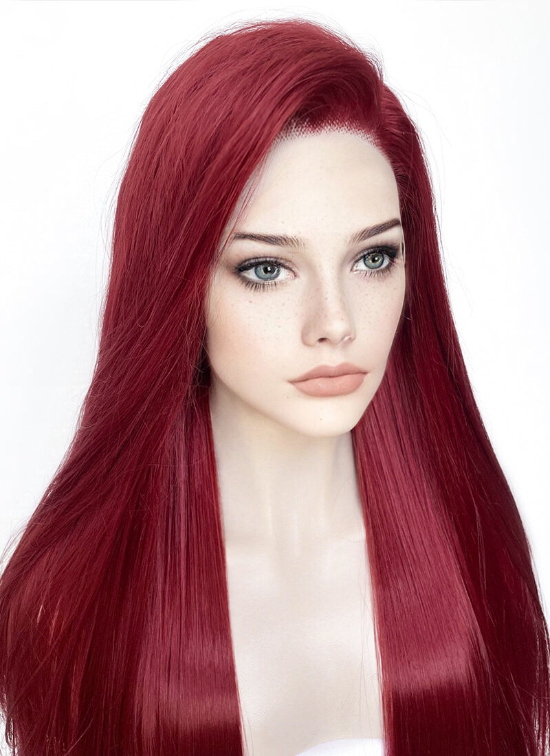 Red Straight Lace Front Synthetic Wig LF5058