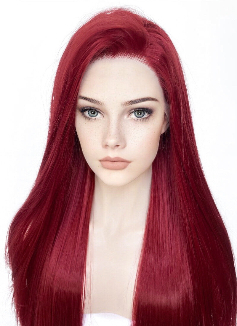 Red Straight Lace Front Synthetic Wig LF5058