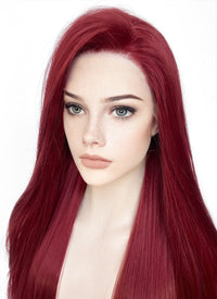 Red Straight Lace Front Synthetic Wig LF5058