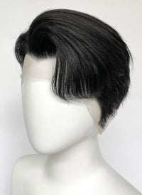 Black Straight Lace Front Synthetic Men's Wig LF6063