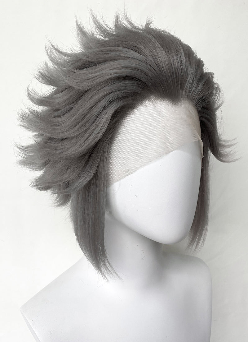 Helluva Boss Stolas Grey Straight Lace Front Synthetic Men's Wig LF6069