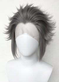 Helluva Boss Stolas Grey Straight Lace Front Synthetic Men's Wig LF6069