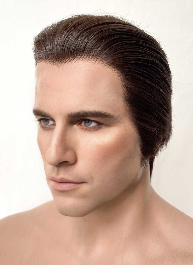 The Phantom Of the Opera Erik Brunette Straight Lace Front Synthetic Men's Wig LF6073