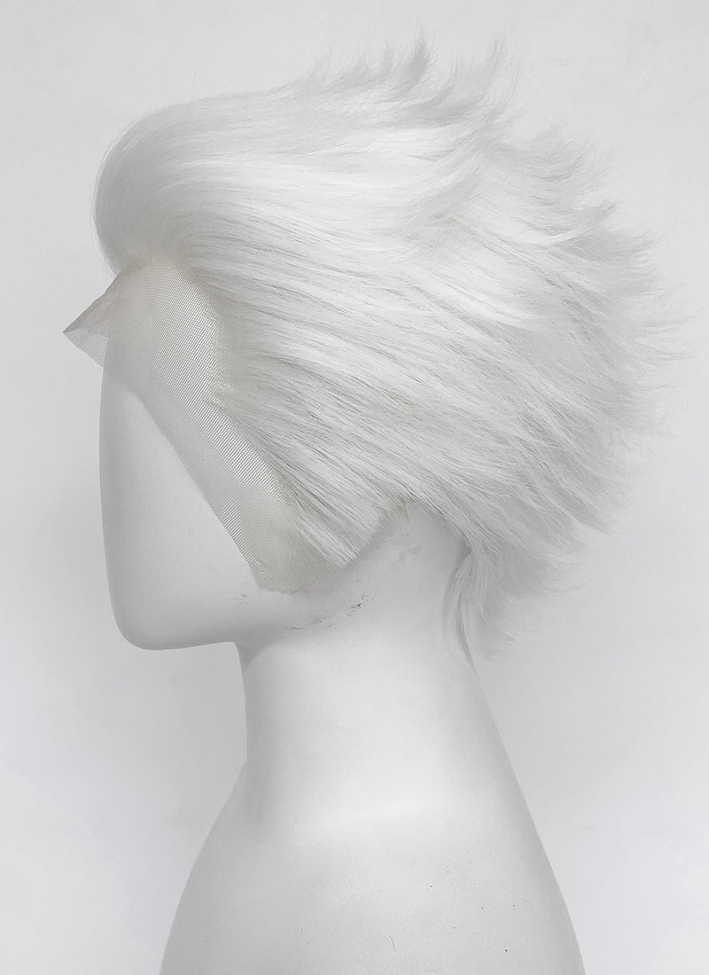 Fate/Stay Night Archer White Wavy Lace Front Synthetic Men's Wig LF6074