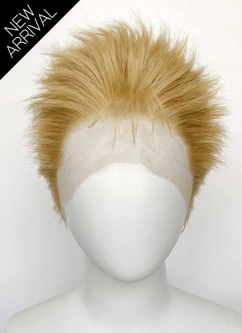 Nana Nobuo Terashima Blonde Wavy Lace Front Synthetic Men's Wig LF6076