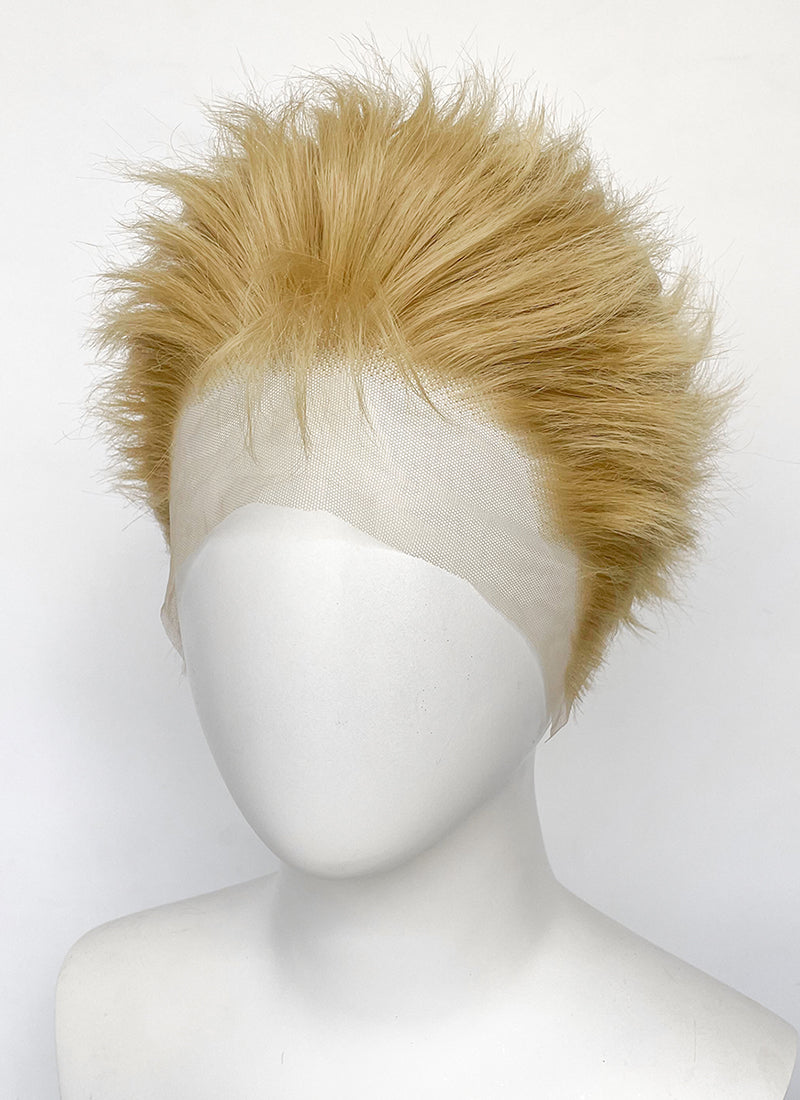 Nana Nobuo Terashima Blonde Wavy Lace Front Synthetic Men's Wig LF6076