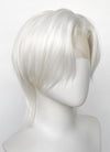 Pure White Straight Lace Front Synthetic Men's Wig LF6086