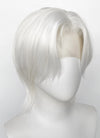 Pure White Straight Lace Front Synthetic Men's Wig LF6086