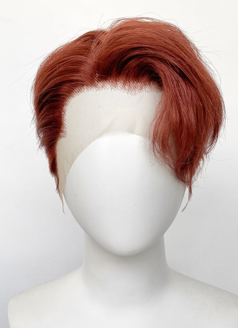 Auburn Straight Lace Front Synthetic Men's Wig LF6087