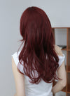 Burgundy Red Wavy Lace Front Synthetic Hair Wig LF6089