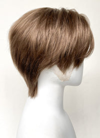 Brown Straight Lace Front Synthetic Men's Wig LF6094