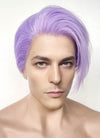 Pastel Purple Straight Lace Front Synthetic Men's Wig LF6100