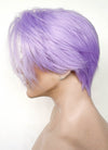 Pastel Purple Straight Lace Front Synthetic Men's Wig LF6100