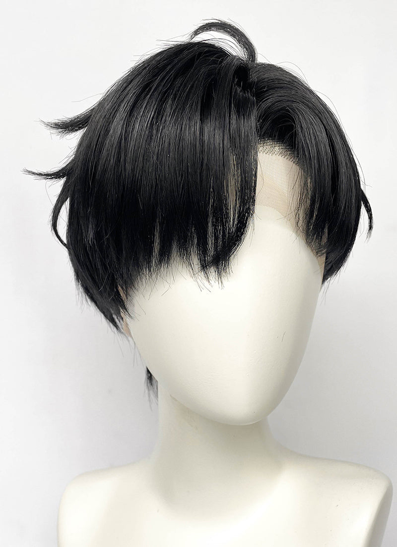 Solo Leveling Sung Jin-woo Black Straight Lace Front Synthetic Men's Wig LF6103