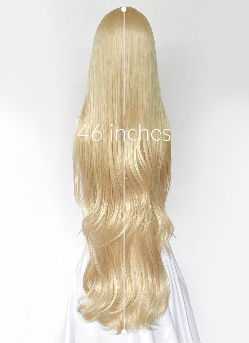 Castlevania Alucard Blonde Wavy Lace Front Synthetic Men's Wig LF6109