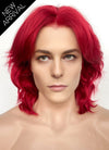 Red Wavy Lace Front Synthetic Men's Wig LF8021