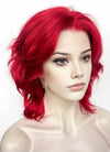 Red Wavy Lace Front Synthetic Men's Wig LF8021