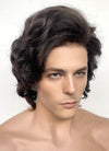 Brunette Wavy Lace Front Synthetic Men's Wig LF8022