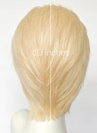 Blonde Straight Lace Front Synthetic Hair Men's Wig LF8026