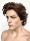 Brunette Wavy Lace Front Synthetic Men's Wig LF8032