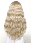 Ash Blonde With Brown Roots Wavy Lace Front Synthetic Wig LFK5501